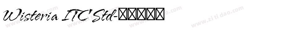 Wisteria ITC Std字体转换